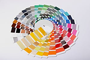 Ral colours on white background