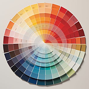 RAL sample colors catalogue photo