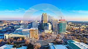 Raleigh North Carolina NC Skyline at Sunrise