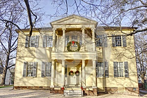 Raleigh, North Carolina, USA - December 27, 2020: Historic Mordecai House