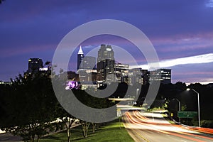 Raleigh Skyline in the Early Morning photo
