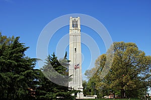 Raleigh Streetscape - NC State University Bell Tower