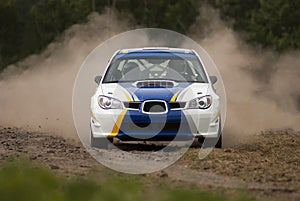 Rally Car in action