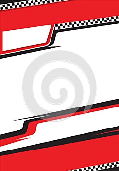 Rally car decal graphic wrap vector, abstract background