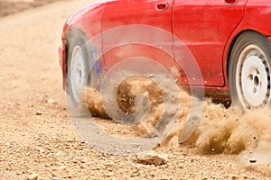 Rally Car speed in dirt track