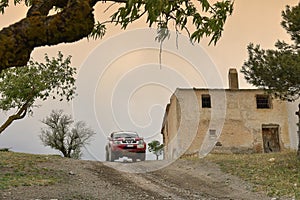 Rally of off-road vehicles, 4x4, through the south of Spain.