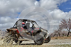 Rally of off-road vehicles, 4x4, through the south of Spain.