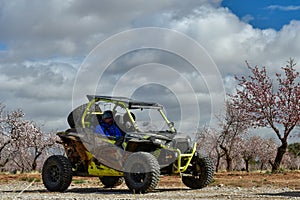 Rally of off-road vehicles, 4x4, through the south of Spain.