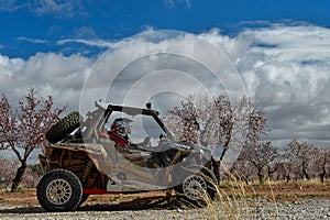 Rally of off-road vehicles, 4x4, through the south of Spain.