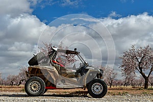 Rally of off-road vehicles, 4x4, through the south of Spain.