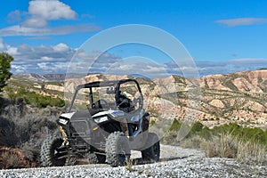 Rally of off-road vehicles, 4x4, through the south of Spain.
