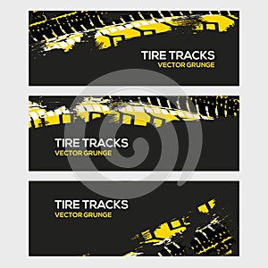 Rally race grunge tire dirt car background banner. Offroad wheel truck vehicle vector illustration