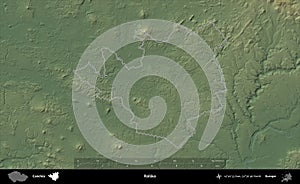 Ralsko outlined, Czechia. Physical