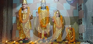 Ram, Laxman, Sita and Hanuman