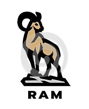 Ram logo, symbol.