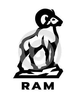 Ram logo, symbol.
