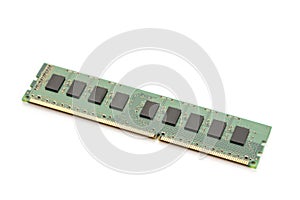 RAM memory module isolated on white background