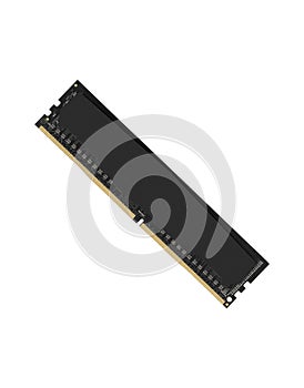 RAM memory module isolated on white