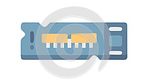 RAM Module Icon, Computer Memory Stick, vector design Generative AI
