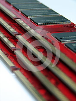 RAM modules close up