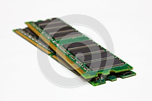 RAM modules, isolated on a white background