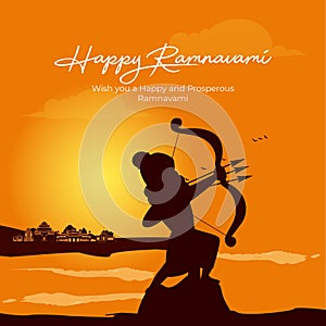Banner design of happy ram Navami