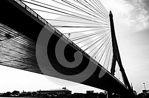 Rama VIII Bridge in Bangkok.