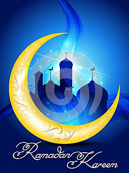 Ramadan background with mosk