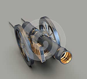 Ramadan cannon with background,3D illustration