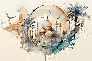 Ramadan careem muslim celebration period cards posters and banners generated by ai