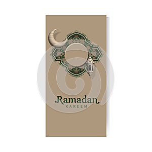 Ramadan celebration holiday social media stories concept