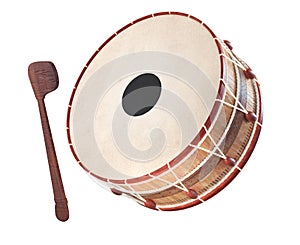 Ramadan drum 3D Rendered