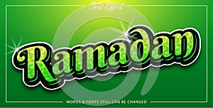 Ramadan editable text effect