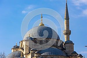 Ramadan or islamic concept photo. Eminonu Yeni Cami or New Mosque