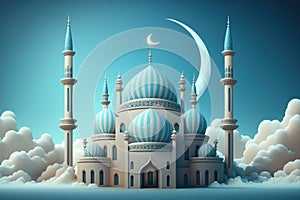 Ramadan Kareem background banner. Islamic holiday.