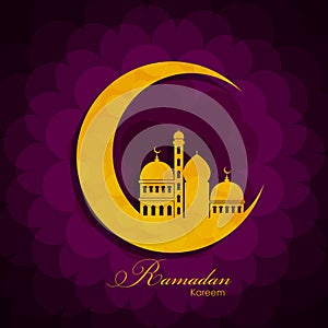 Ramadan Kareem Background Design. Vector