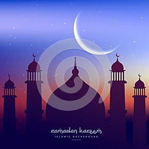 Ramadan kareem background greeting