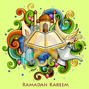 Ramadan Kareem Blessing for Eid background