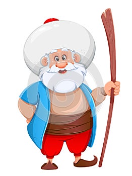Ramadan Kareem. Cartoon character Nasreddin Hodja photo