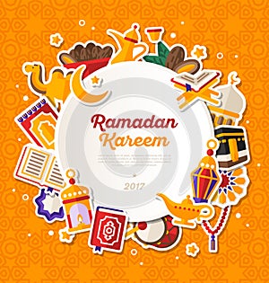 Ramadan Kareem Circle Banner