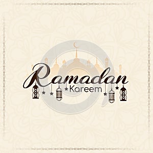 Ramadan Kareem cultural Islamic festival decorative background