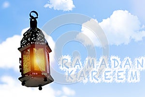 Ramadan Kareem and eid al fitr flying Lanterns Egyptian Fanoos. Lanterns/Arabic lamp fanoos for Ramadan Kareem /Eid al Fitr Mubara