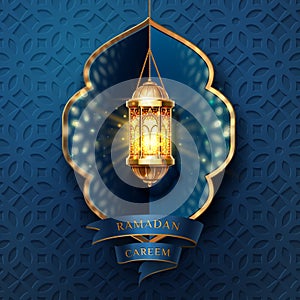 Ramadan kareem, eid mubarak light for card design