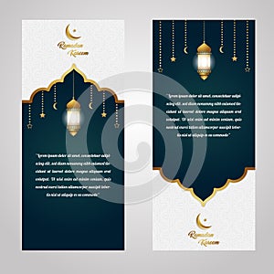 Ramadan Kareem exclusive invitation card design banner