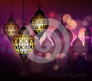 Ramadan Kareem, greeting background