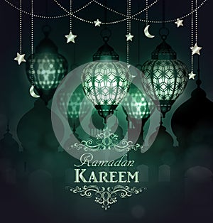 Ramadan Kareem, greeting background