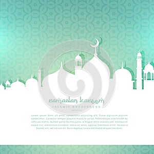 Ramadan kareem greeting background photo