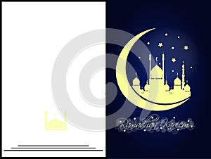 Ramadan kareem,greeting card background