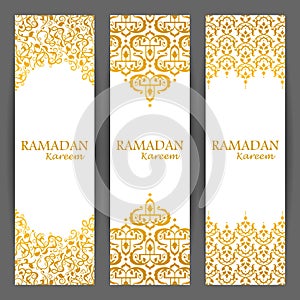 Ramadan Kareem Greetings for Ramadan background with floral design