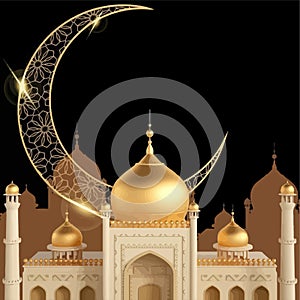 Ramadan Kareem illustration Vector,Ramazan Greeting Card Drawing,Arabesque Decoration Lamps Vector